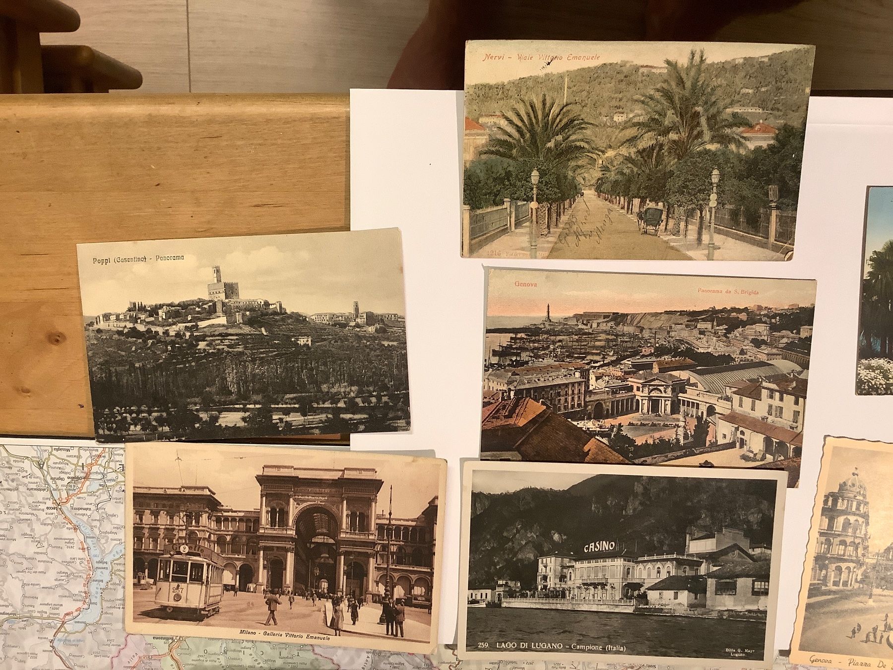 Cartoline postali: 7 alte Postkarten Italien 1909 - 1938 – Usato da St. Gallen venduto da herbrig2 2