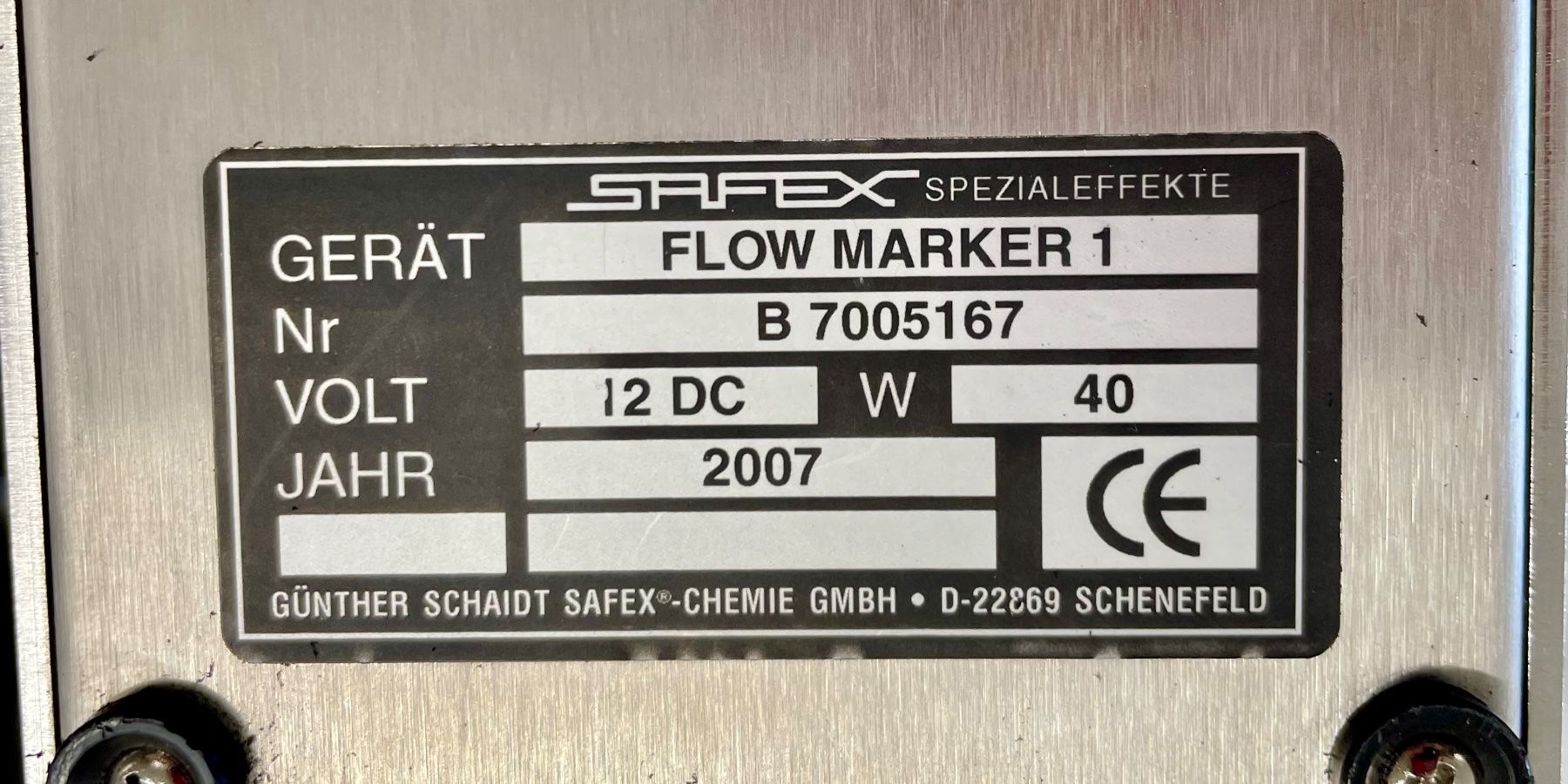 Accessori da laboratorio: Safex FlowMarker I Flow Control Nebel Generator – Usato da Niederdorf venduto da LeptonAG_Labor 4