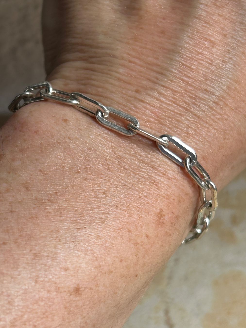 Bracciali & Braccialetti: Silber Anker-Armband (18.5cm) – Usato da Laufen venduto da Bellebellezza 1