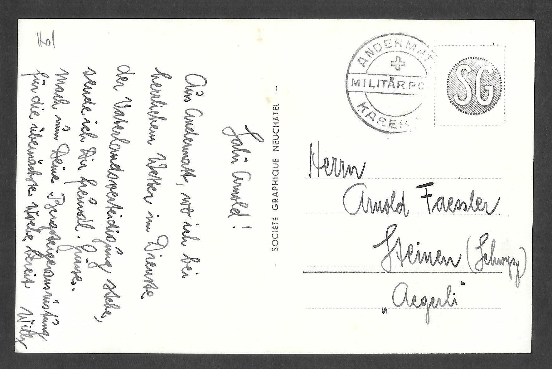 Cartoline postali: Andermatt Blick gegen die Schöllenen – Usato da Olten venduto da clotaldi 1