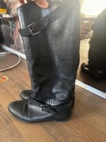 Lederstiefel 39 schwarz Hermes Look Zara
