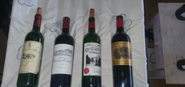 Rotwein Flaschen, Bordeaux 2002, 2005, 2017, 2019, pomerol