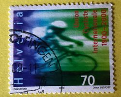 Nr.989 GESTEMPELT Radfahrer 2000   Siehe Original Fotos.  ﻿
