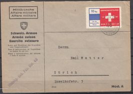 Militärbrief 2.Wk Mit Soldatenmarke