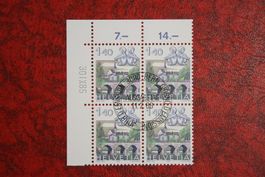 1986: 683 4er-Block Et. mit Gummi