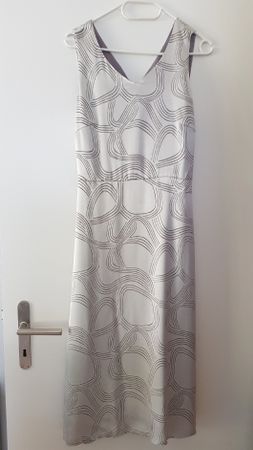 Wunderschönes Satin Sommerkleid Abendkleid Verlobungskleid