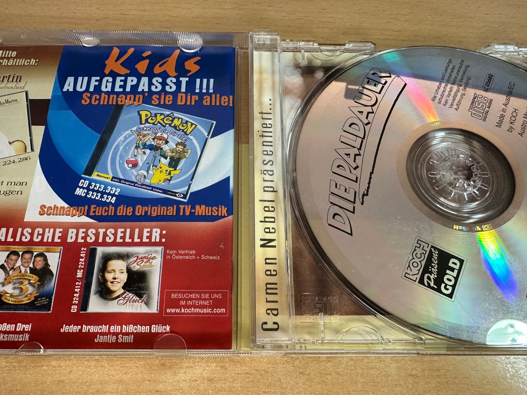 CD: P1 Die Paldauer - Zärtliche Augen – Usato da Rikon im Tösstal venduto da Alpenmutz 2