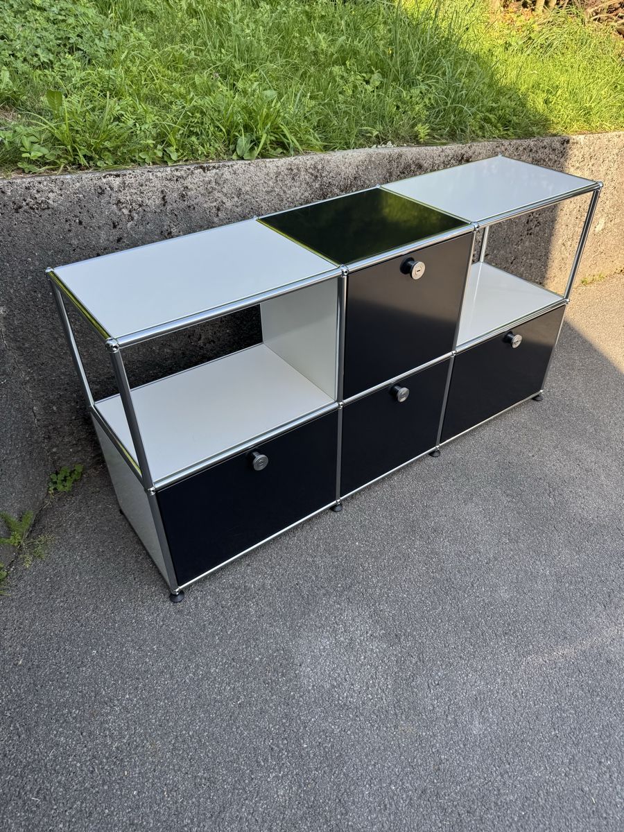 USM Cassettiere: USM Haller Sideboard schwarz/weiss – Usato da Rüti ZH venduto da ZdieKralle 2