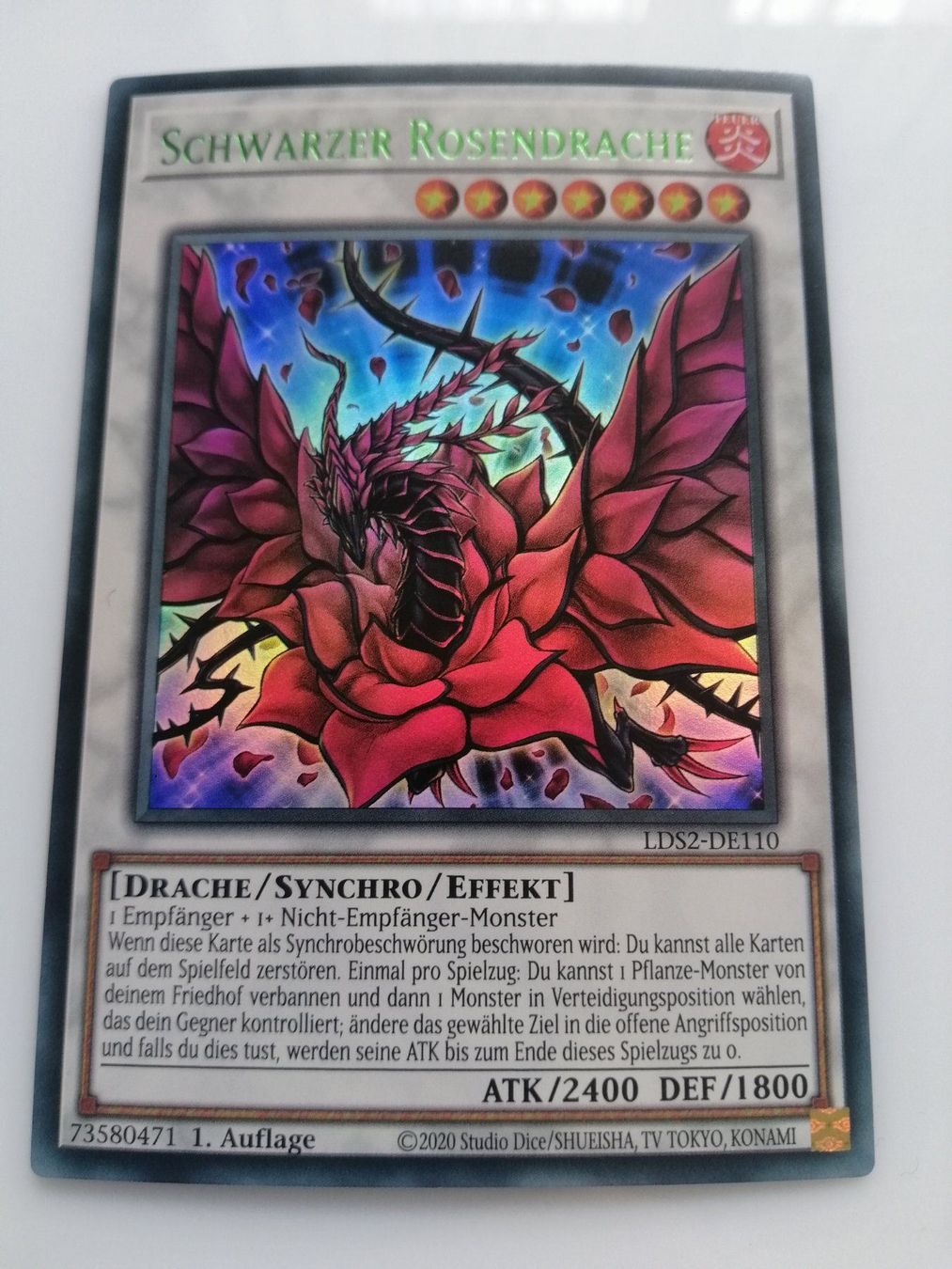 Yugioh Carte collezionabili: Schwarzer Rosendrache UR Mint 1.Auflage – Nuovo (secondo la descrizione) da Boswil venduto da ShoppingCenterCity 1