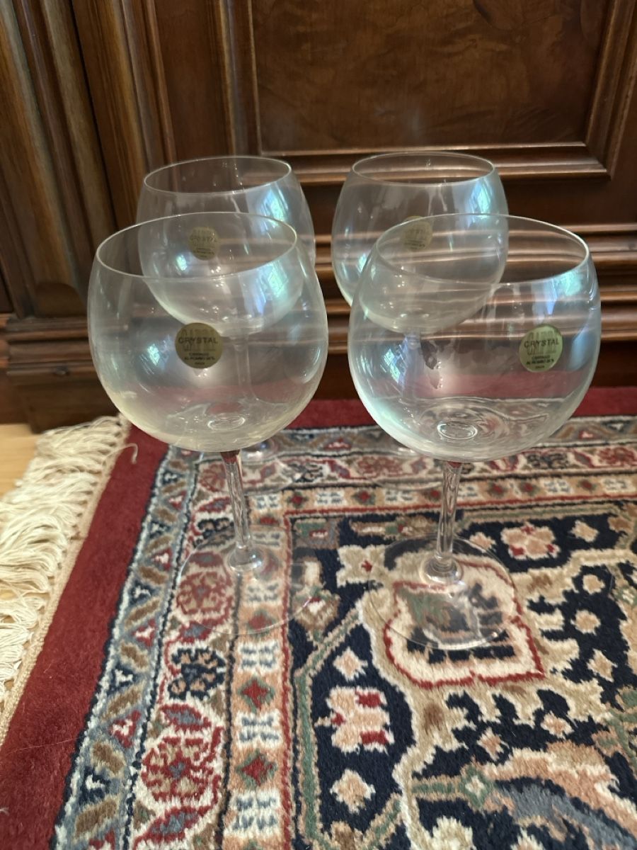 Bicchieri: 4 Kristallgläser von Capri Crystal – Usato da Mumpf venduto da Lily1990