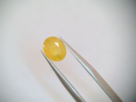 Vrai 1.07 ct Natur Saphir Edelstein aus Madagaskar gelb