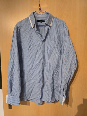 G2000 Herrenhemd blau/weiss gestreift Gr. 39/40