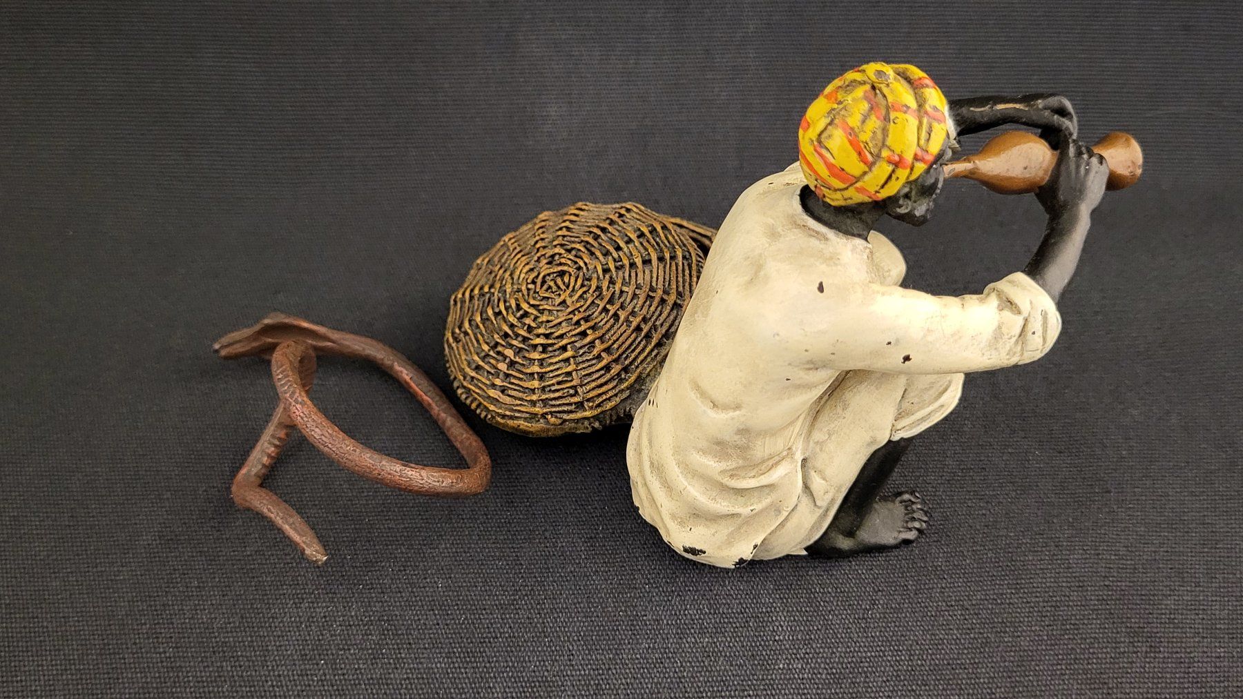 Figurines: Handbemalte Bronze-Figur SCHLANGEN-BESCHWÖRER – D'occasion à Basel par spinne02 4
