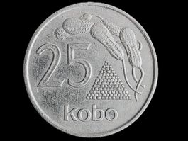 NIGERIA 25 KOBO 1975