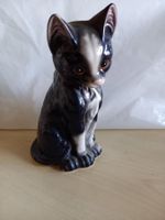 Vintage Keramik Katzenfigur, Deko für Sammler,