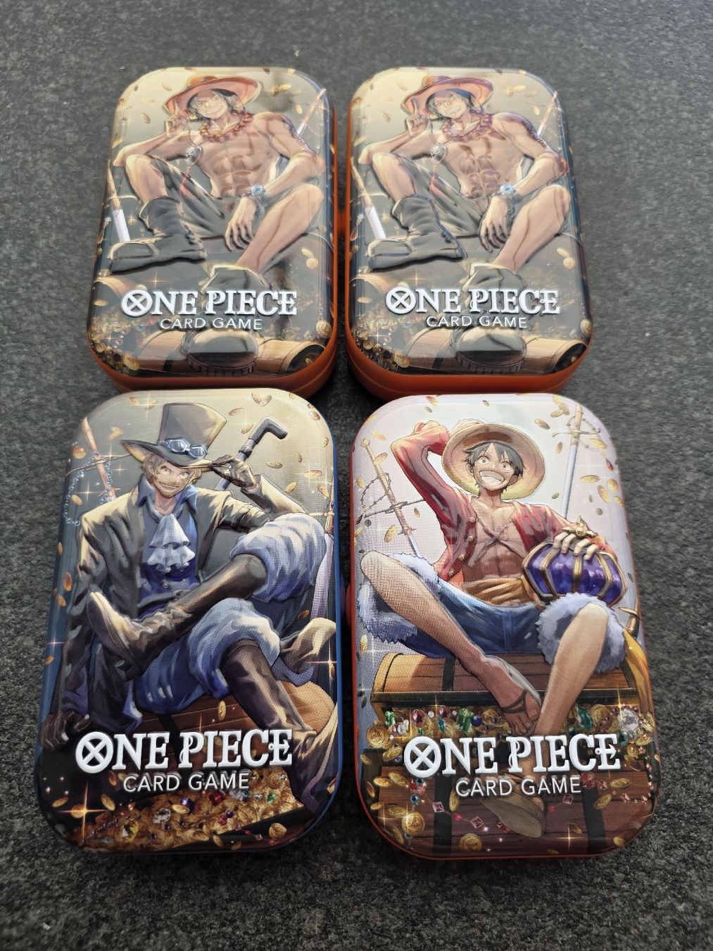 Bandai Sammelbilder & Trading cards: 4 Tin Packs Volume 2 One Piece – Neu (gemäss Beschreibung) aus Turbenthal von 90erShop 1