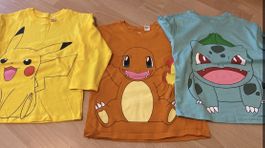H&M - Lot de 3 pull Pokémon, taille 104