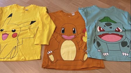 H&M - Lot de 3 pull Pokémon, taille 104