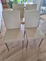 Lederstühle in beige