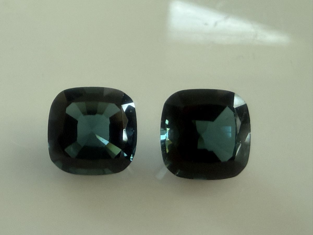 Pietre preziose: INDIGOLITH TURMALIN   " Pair "   4.55cts  Nigeria – Nuovo e nell'imballaggio originale da Seftigen venduto da tigers12