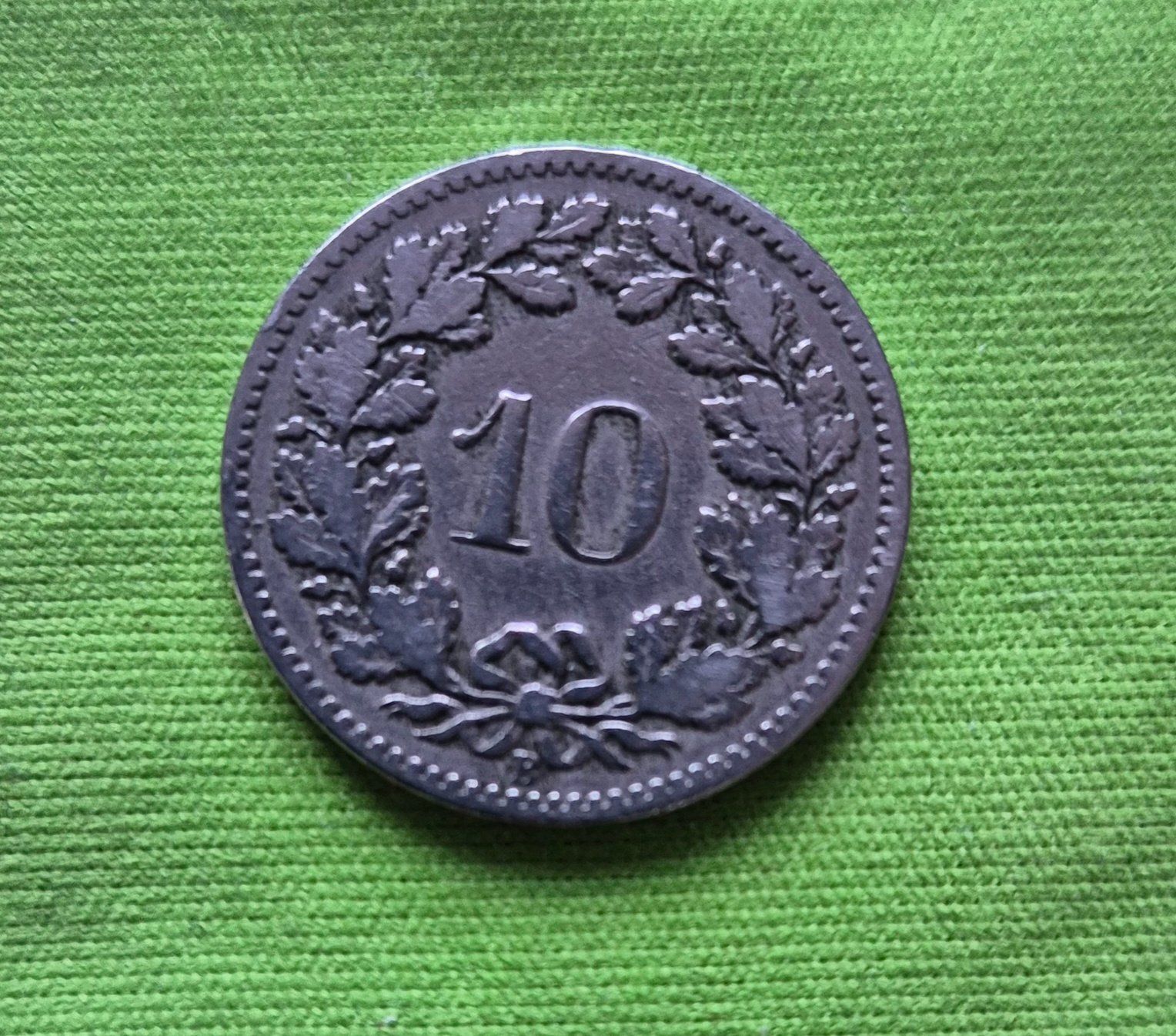Tutti le monete: Pièce 10 centimes 1882, Confédération Helvétique – Usato da Fortunau (Ayent) venduto da le.baron 1