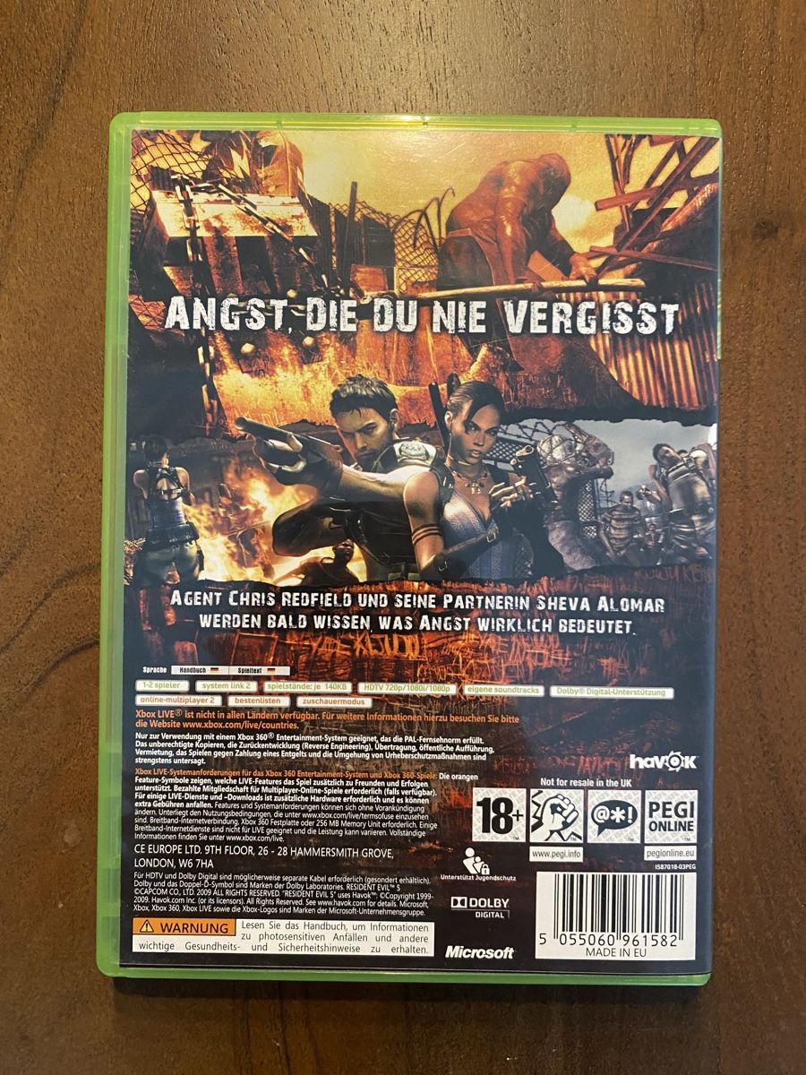 Microsoft Spiele: Resident Evil 5 für Xbox 360 – Gebraucht aus Thunstetten von Virus_33 2