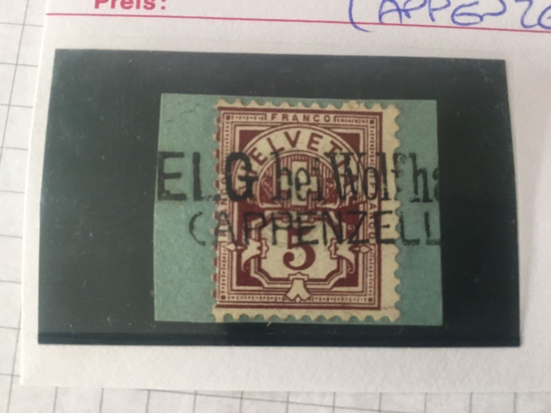 Tous les timbres: Ziffernmarke 60A Zelg bei Wolfhalden – D'occasion à Appenzell par Murpa