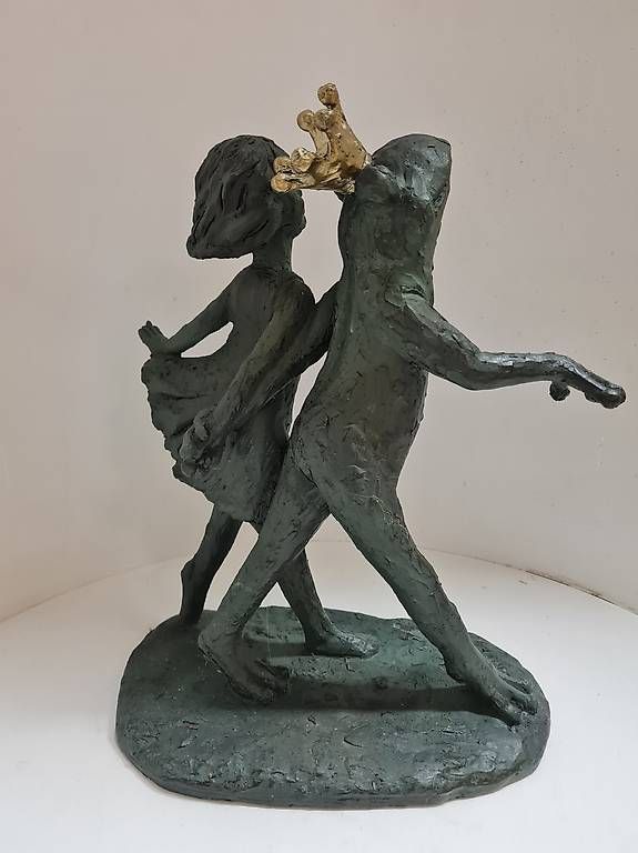Statuette: Froschkönig mit Mädchen  – Nuovo e nell'imballaggio originale da Kriens venduto da LotusOase 2