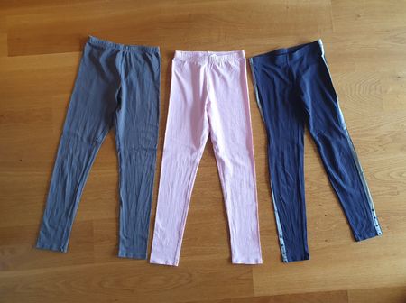3x Leggings Gr. 152
