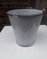 Vintage Eimer, Blecheimer, Emaille