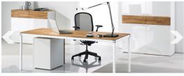 Komplettes Designer Büro Massivholz