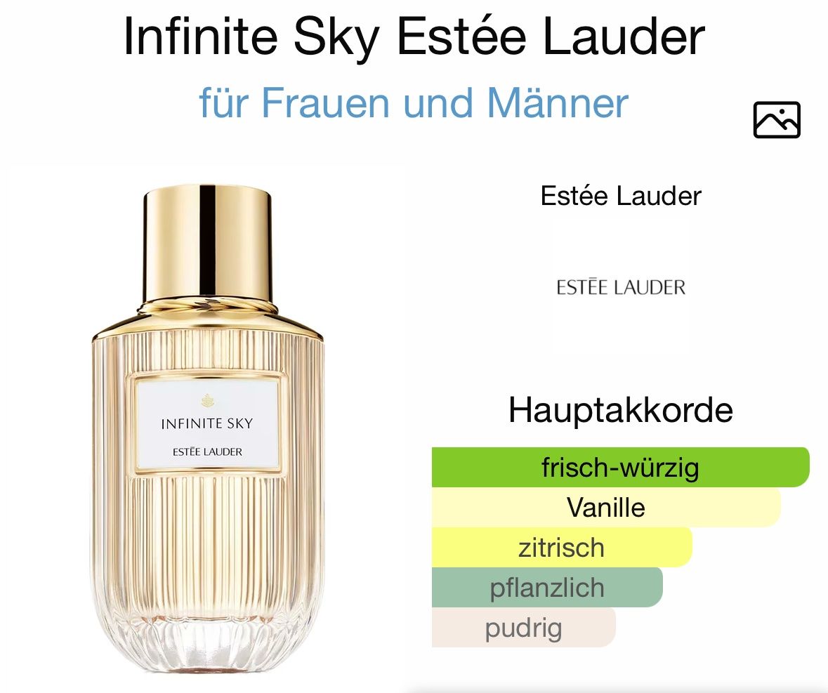 Estée Lauder Profumi & Eau de Toilette: Estée Lauder Infinite Sky eau de Parfum neu – Nuovo (secondo la descrizione) da Zürich venduto da beautystore 2