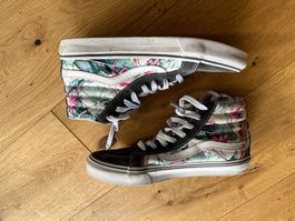 Vans Sneaker floral pink grün 39 high top