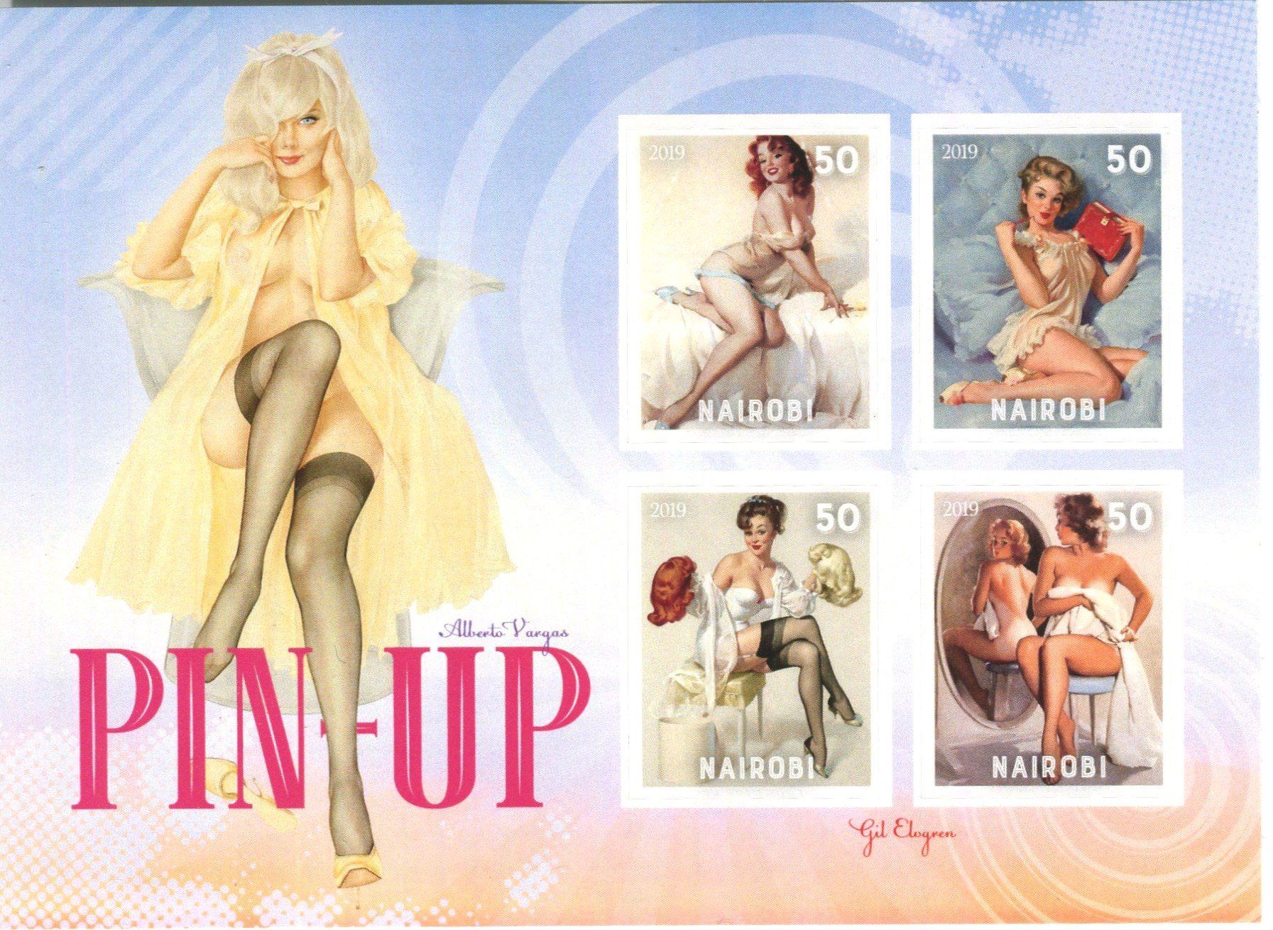 Alle Briefmarken: Block "Pin-up". Nairobi – Neu und originalverpackt aus Basel von Butsch5