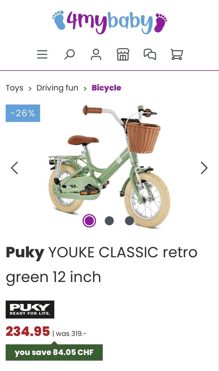 Puky Biciclette: Puky Youke Classic 12 – Usato da Zürich venduto da mar_98mg 1