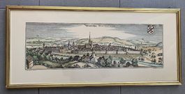 Merian-Kupferstich von Winterthur, 1642, Facsimile von Schab