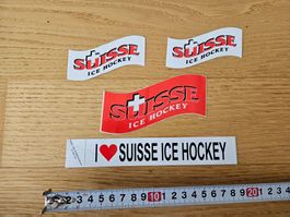 Autocollants Suisse Ice Hockey lot de 4 pièce, collector