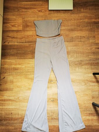 SHEIN Set, Hose mit Schlag, Top, Gr. M, Sommer-Look!