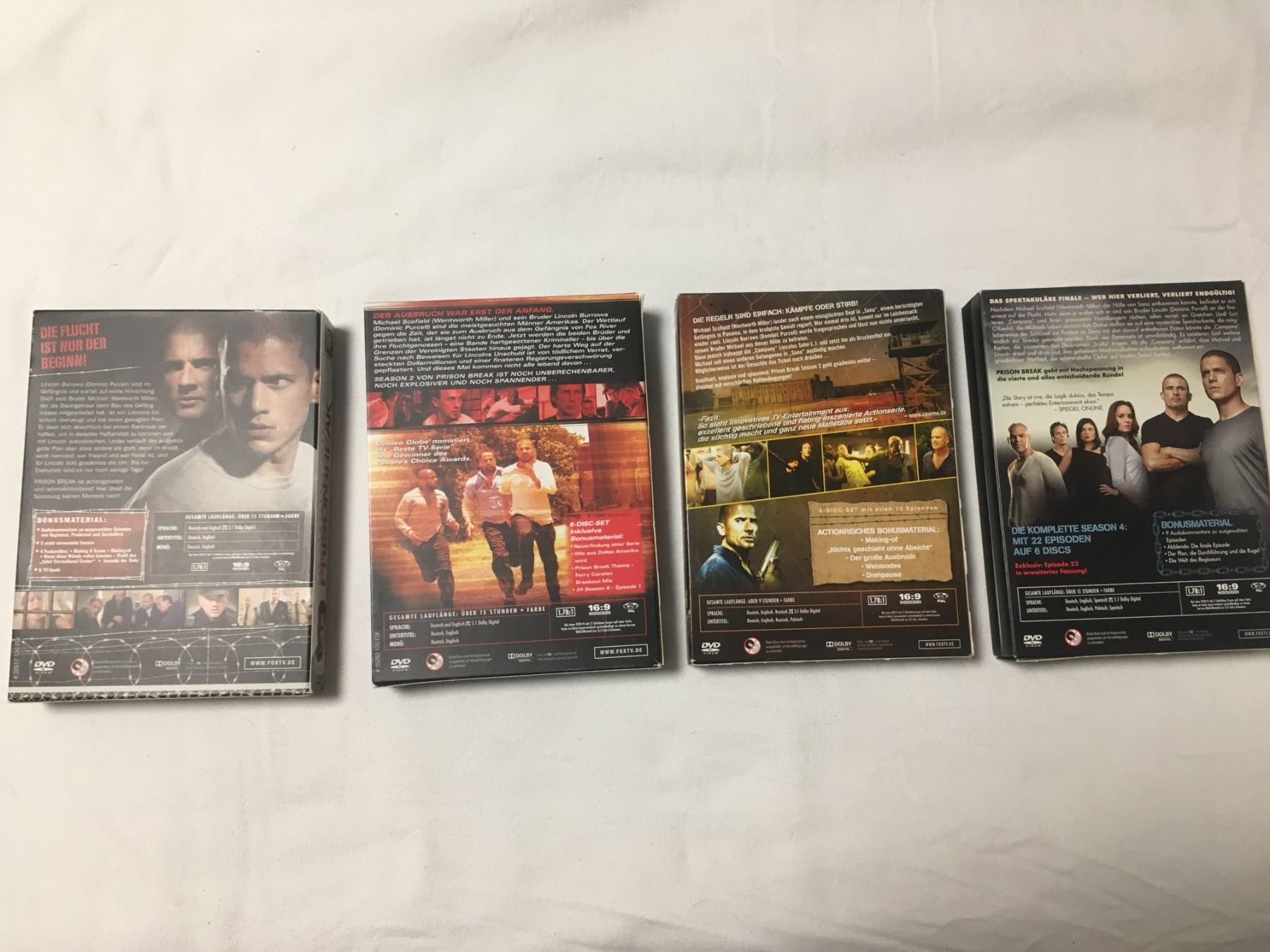 Tous les DVDs: Prison Break Staffeln 1-4 – D'occasion à Marbach LU par Hoheduene 1