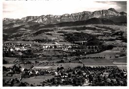 Abtwil St. Gallen - West. Sitterbrücken mit Säntis