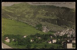 AK Clarens-Montreux, Vue panoramique sur le village et Les R
