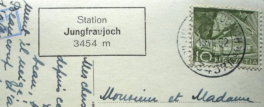 Ansichtskarten: JUNGFRAU-BAHN und Silberhörner – Gebraucht aus Jona von philajona 1