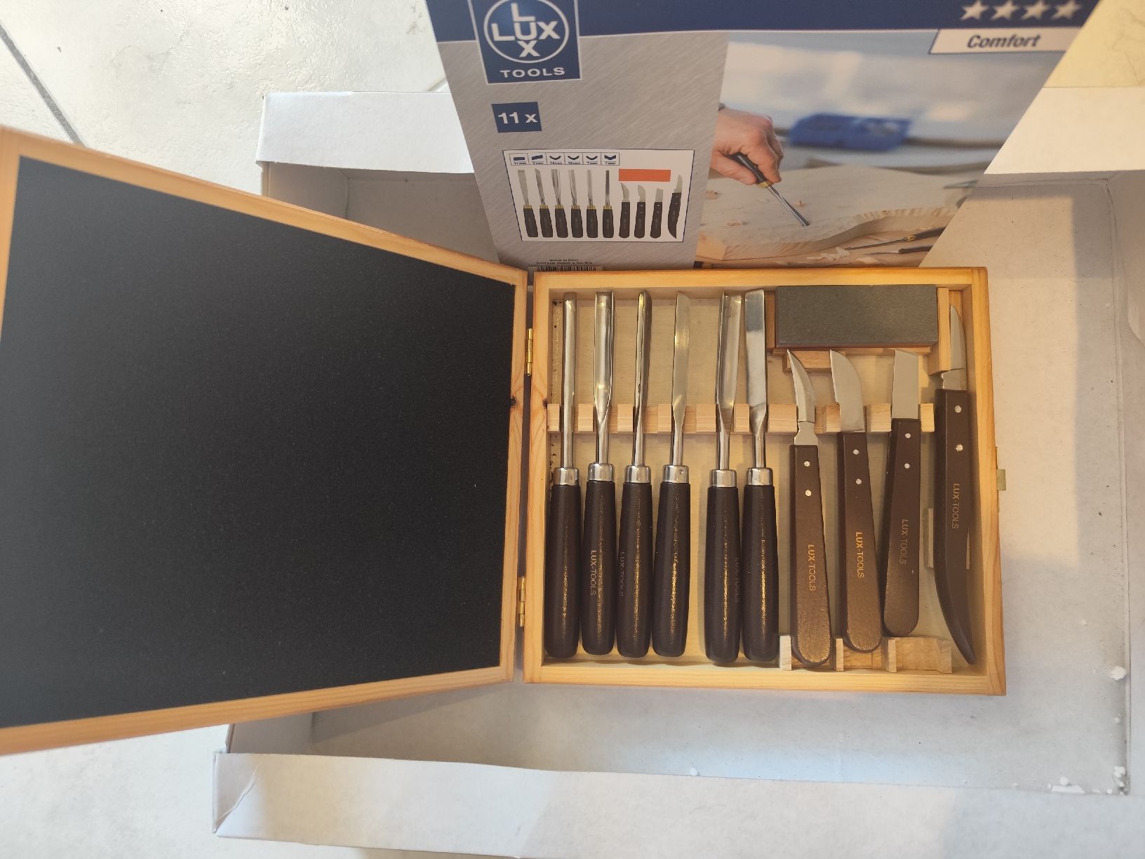 Lux Tutti gli attrezzi: Coffret ciseaux à bois LUX TOOLS 11 pièces état neuf – Nuovo e nell'imballaggio originale da porrentruy venduto da valie02 2