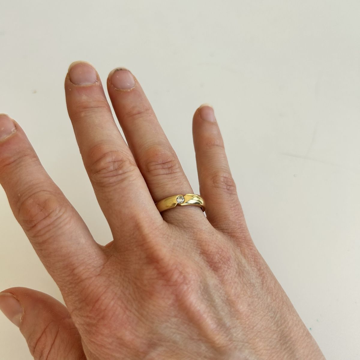 Ringe: Bague vintage solitaire or jaune – Gebraucht aus Lausanne von mmangiol 1