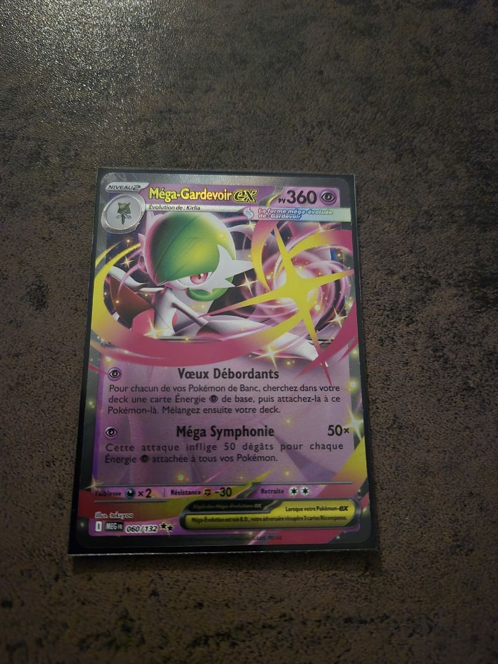 Carte Pokémon Méga-Gardevoir EX 060/132 MEG Méga-Evolution FR NEUF(port groupé