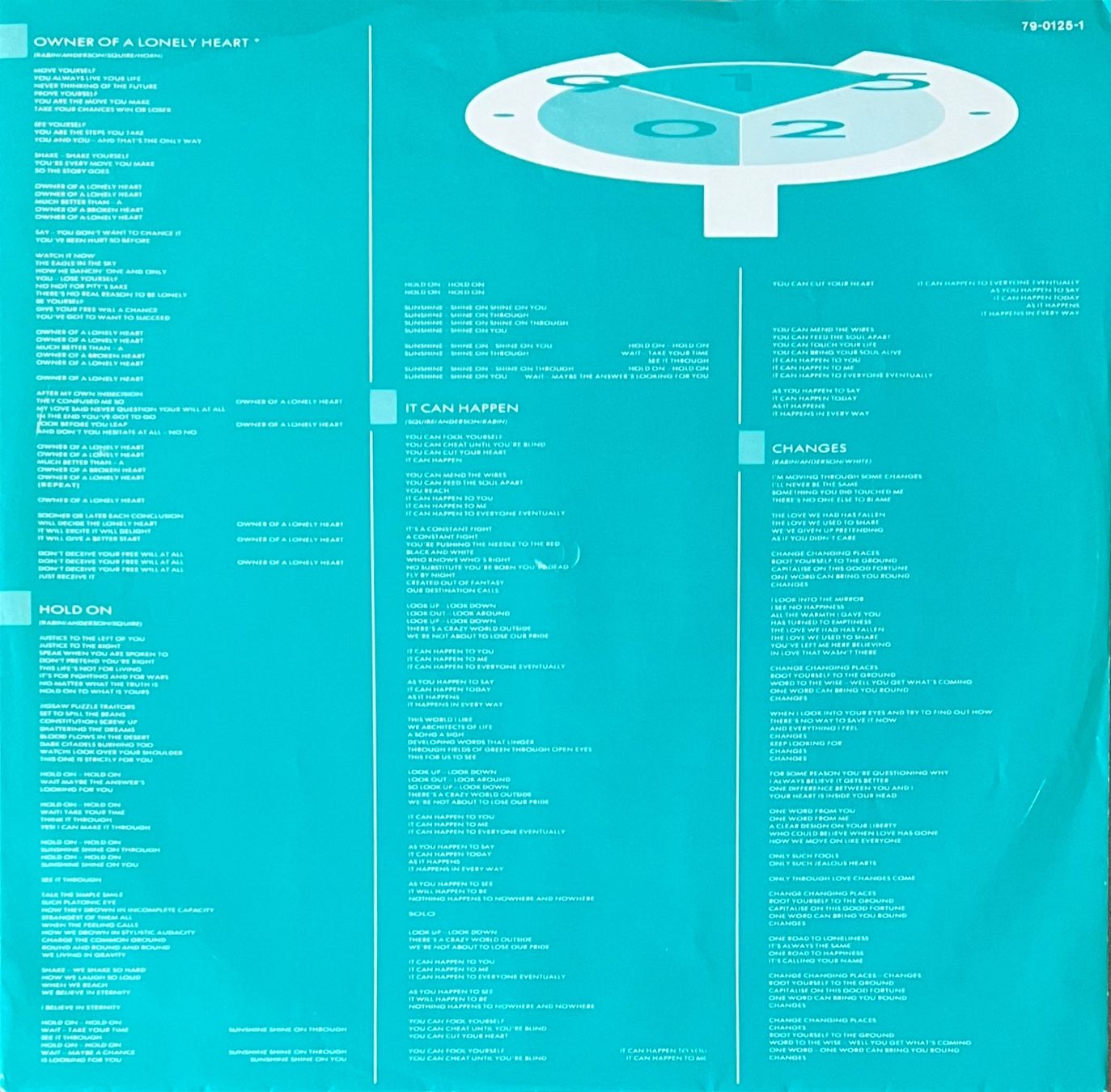 Dischi in vinile: YES -  90125      Vinyl - LP – Usato da Horw venduto da Belowzero0 2