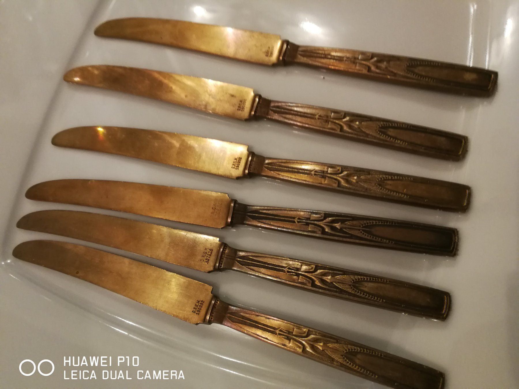 Coltelli da cucina: Bronce Brotaufschtrich Messer Jugendstil – Usato da Basel venduto da Ga12345 7