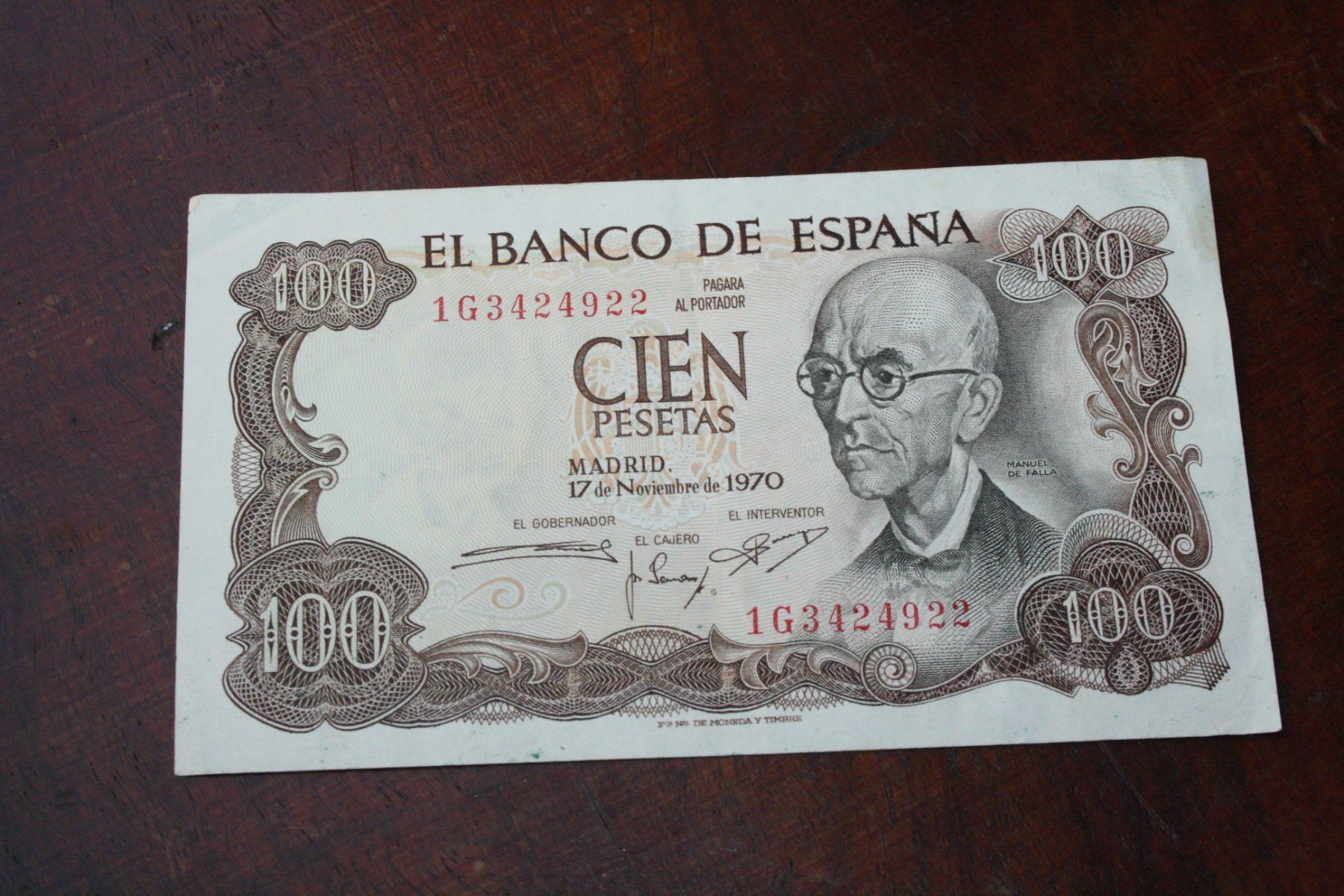 Billets de banque: Espagne 100 pesetas 1970 – D'occasion à Cormondrèche par Hermes.monnaies