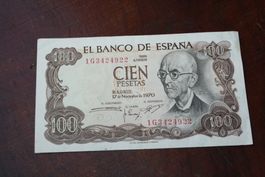 Espagne 100 pesetas 1970