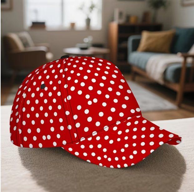 Copricapi, berretti & cappellini: NEUES Cap rot-weiss Polka dot - 81652 – Nuovo (secondo la descrizione) da Küssnacht am Rigi venduto da Dot.Your.Life